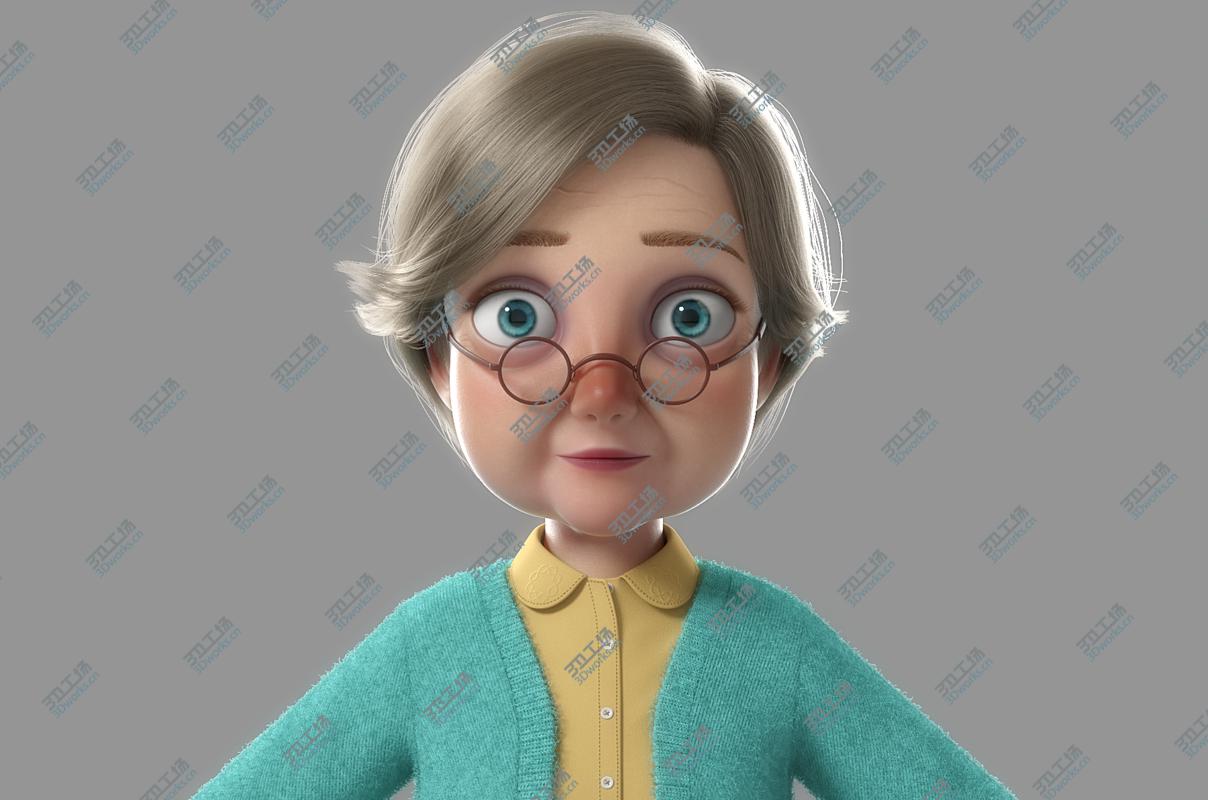 images/goods_img/202104094/Cartoon Old Woman NoRig 3D model/3.jpg